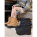 Women's Chunky Heel Round Toe Chelsea Boots Comfortable Platform Ankle Boots With Bow Detail Casual Slip-On Booties Casual Sports Martin Boots_vogvips.com