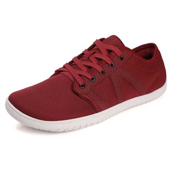 New Wide Head Running Sports Soft Sole Barefoot Shoes Men's And Women's Casual Flyweave Breathable Mesh Shoes_vogvips.com