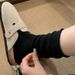 Women's Black And White Autumn Ins Trend Retro Cream Curled Dark Pattern Mid Tube Pile Socks Non Slip Literary Confinement Socks_vogvips.com