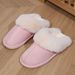 Cozy Plush Indoor Slippers With Non-Slip TPR Sole For Men And Women - Soft Fleece Lining, Warm Winter House Shoes, Round Toe Design_vogvips.com