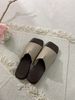 Lip Home Anti Leather 2024 New Sandal One Line Summer Fahion Veratile Flat Bottom Soft Sole External Wearing_vogvips.com