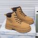 High-top Martin Women, Autumn New British Style Short Korean Version Versatile Thick-soled Casual Work Boots, Snow Boots_vogvips.com