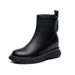 Inner Height Increasing Martin Women, Spring And Autumn 2024 New Style, Popular Short Boots, Super Hot Thick-Soled Slim_vogvips.com