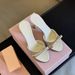 Bowknot Rhinestone Slide Sandals For Women, 2026 Summer New Style, Black Round-Toe Open-Toe Elegant High Heels_vogvips.com