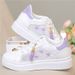Girls' White Sneakers For Spring And Summer, Versatile Korean-style Children's Sneakers, Elementary School Girls' Sports_vogvips.com