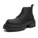 Mid-top Platform Men's Boots Mid-top Matte Heightening Martin Boots Chelsea Boots_vogvips.com