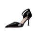 Qianluhui Patent Leather Classic Fashionable Modern Women's Sandals For Urban Professionals, Business Trips, Training,_vogvips.com