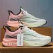 Mens Gradient Mesh Running Shoes Breathable Lightweight Athletic Sneakers Non Slip Cushioned Sole For Gym And Daily_vogvips.com