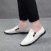 Loafu Layer Casual Leather Shoes Men's Shoes Soft-soled Non-slip Single Shoes_vogvips.com