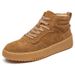 European Warm Series Men's Winter Casual Suede Genuine Leather Trendy Thick-Soled Work Shoes Mid-Top Martin Boots_vogvips.com
