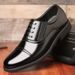 Suitable For All Seasons Autumn Wintr Black Businss Formal Mn's Lathr Shos Work Thr-Joint Vrsatil Thick-Sold Casual Scurity_vogvips.com