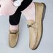 Men's Casual Leather Shoes Soft-soled Lazy Loafers Men's Shoes Doudou Shoes_vogvips.com