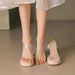 Transparent Wide Foot Wasteland Small Size Chunky Heel High Heels Summer Internet Celebrity Outdoor Wear New Chinese_vogvips.com