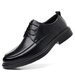 Men's Breathable Leather Low-top Casual Shoes With Hollow-out Design And Lace-up Comfort Style_vogvips.com