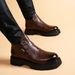 European Warm Series Men's Martin Trendy Casual Thick-Soled Short Versatile Height-Increasing Leather Boots_vogvips.com