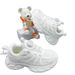 New Double-Mesh Leather 2026 Children's Rotating Buckle Casual Running Shoes For Older Children School White Sneakers_vogvips.com