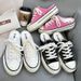 New Women Summer Thick-Soled Slippers Canvas Slip-On Mules Lady Backless Sneakers Adult Casual Fabric Shoes_vogvips.com
