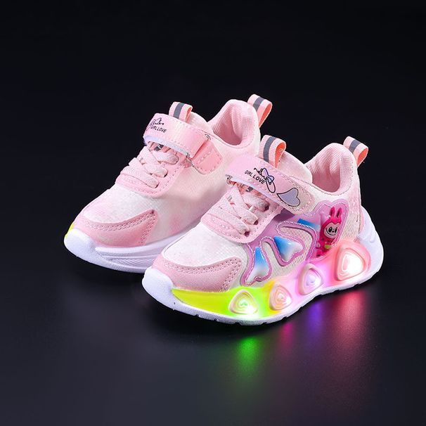 New Spring And Autumn Children's Cartoon Sneakers, Fashionable Running For Young Children, Foreign Trade LED Light-Up_vogvips.com