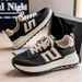Men's Shoes Breathable Mesh Casual Sneakers For Summer - Lightweight Running Shoes With Thick Sole, Fashionable Dad Shoes For Youth Student Dad Shoes_vogvips.com