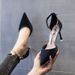 2025 Spring New European And American Style Pointed Toe Hollow Rhinestone Strap Fashionable Easy-to-Match Low-Heel_vogvips.com