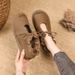 Women's Retro round Toe Flat Loafers Soft Sole Casual Single Shoes for Autumn_vogvips.com