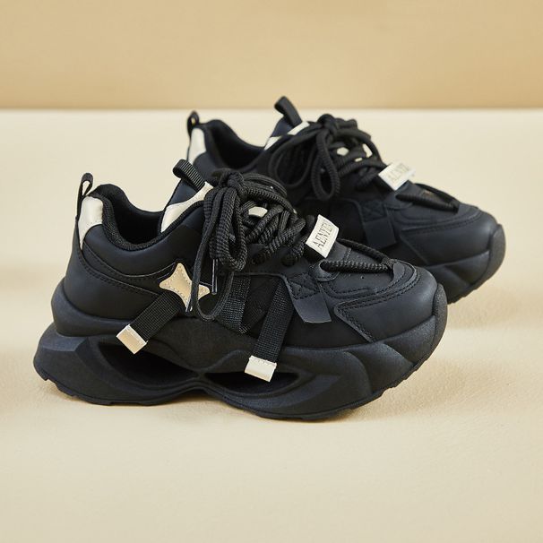 Daddy Shoes Female Student Sports Running Casual Shoes Platform Heightening Shoes_vogvips.com