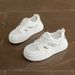 Soft, Cushioned Thick-soled Elevating Mesh Sneakers For Women; Breathable Mesh Uppers, 2026 New Summer Style—ultralight Hollowed-out Slip-ons In_vogvips.com
