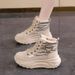 Thick-Soled Snow Boots Cotton Warm 2025 Winter New Fashion Fleece-Lined Versatile Outdoor Women's Shoes_vogvips.com
