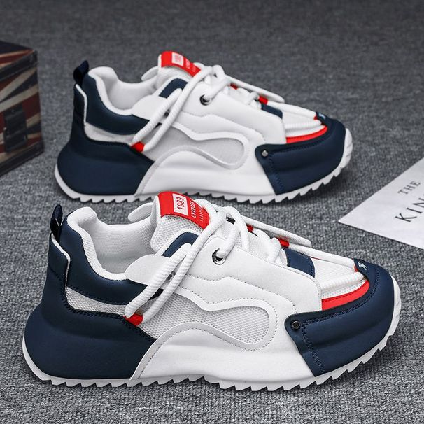 Extra Large Men's Full Soled Sports New Mesh Casual Shoes, Thick Sole With Increased Height Inside, Dad's Shoes_vogvips.com