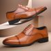 Autumn Three Joint Leather Breathable Business Formal Men's Youth Versatile Wedding British Oxford Shoes_vogvips.com