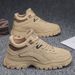 European Warm Series High-top Shoes For Men, Autumn Breathable Sports Casual Versatile Men's Height-increasing Work Sneakers, Hiking Safety_vogvips.com