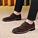 Euro Step Brogue Men's Versatile Autumn New British Style Casual Formal Suede Leather Shoes For Men_vogvips.com