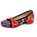Woven Decoration Oxford Sole Shallow Cut Women's Embroidered Cloth And Single Shoes_vogvips.com