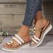 Women’s Shoes Large Size Women's Sandals Summer New Flat Wedge Heel Fish Mouth Casual Women's Sandals_vogvips.com