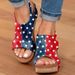 European And American Cross-border Direct Supply Foreign Trade Large Size 43 Wish Women's Wedge Heel Peep-toe_vogvips.com