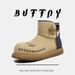 Couple Short Boots Fleece Thickened Warm Snow Boots Wind Martin Boots_vogvips.com