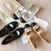 Round-toe Bow Ballet Shoes Women's Flat Color Matching All-match Mary Jane Shoes Casual Shoes_vogvips.com