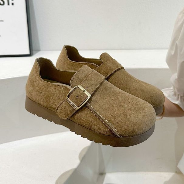 All-Inclusive Retro For Women, Outdoor Wear, 2025 Spring/Summer New Thick-Soled Versatile Shoes, Slip-On_vogvips.com