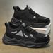 Spring New Breathable Mesh Men's Sports Trend Versatile Thick Sole Casual Running Dad Shoes_vogvips.com