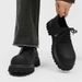 Suitable For All Seasons Thick-Soled Derby For Men, Matte High-End Niche Black Versatile Height-Increasing Leather Shoes, British Martin Formal_vogvips.com