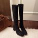 2025 Summer New Over-the-Knee Heel Stretch Long High Tube Women's Slim Leg Sock Boots_vogvips.com
