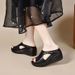 Foreign Trade Platform Fish-mouth Women's Shoes, 2026 Summer New Thick-soled Wedge Sandals For Women, Fashionable_vogvips.com
