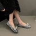 French-style Sequin 2026 New Bow Design Gentle Fashion Ballet Shiny Flat Shoes_vogvips.com