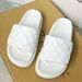 Trendy Flat Slippers For Women Summer New Fashion Embossed Solid Color Thick Sole Indoor Outdoor One-Strap Shoes_vogvips.com