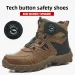 Mens Black High Top Safety Work Boots Non Slip Smashing Anti Stabbing Daily Footwear Industrial Shoes_vogvips.com