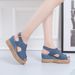 and Style Thick-Soled Women's Shoes Summer Hollow Fish-Mouth Wedge_vogvips.com