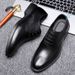 Euro Step First Layer Cowhide Business Formal Leather British Fashion Casual Versatile Men's Brogue Wedding Groom Shoes Men_vogvips.com