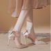 High Heels 2025 Summer New Stuig Poited Toe Weddig Shoes Bride Sati Hollow Shallow Mouth Stiletto Sadals For_vogvips.com
