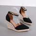 Women's Summer Pointed Toe Wedge Heel Platform Sandals Hollow Out Straw Braided Rope Sole Buckle Shoes_vogvips.com