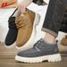 Warrior Men's Martin Boots 2025 Winter New Thickened Fashion Men's Boots With Fleece Lining Warm Snow Boots For Men_vogvips.com